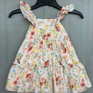 Disney Princess colorful Ruffled Tiered Halter Sundress 5T